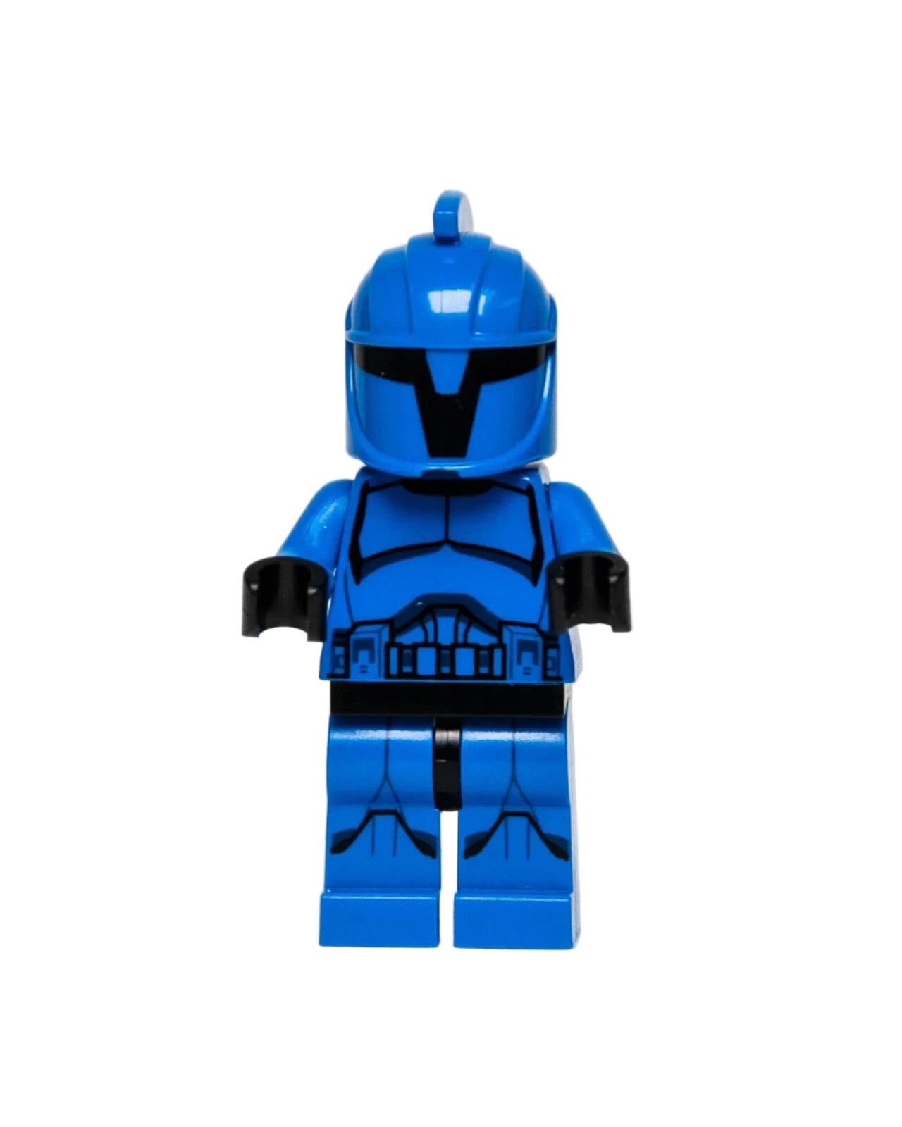 Blue LEGO Senate Command minifigure on a white background